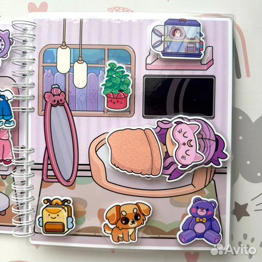 Аватар, домик, альбом, книга, липучки, подарок