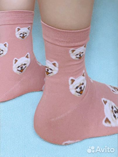 Носки с принтом унисекс, 5 пар в подарочной упаков