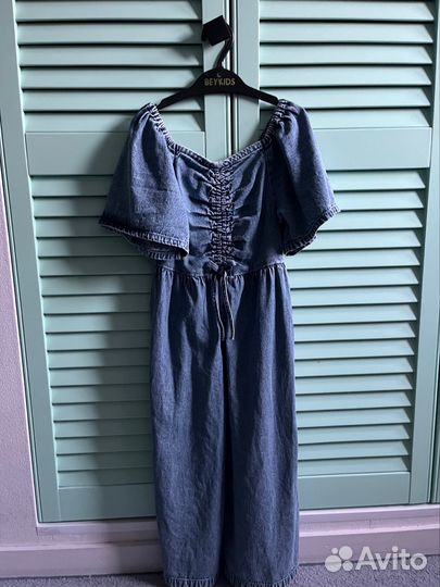 Next Комбинезон джинсовый для девочки