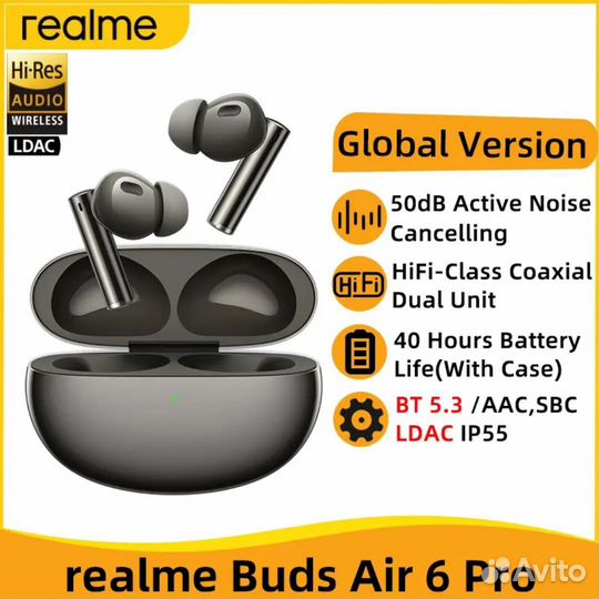 Беспроводные наушники realme buds air 6 pro