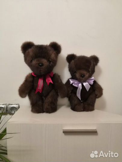 Игрушка из натурального меха норки Мишка