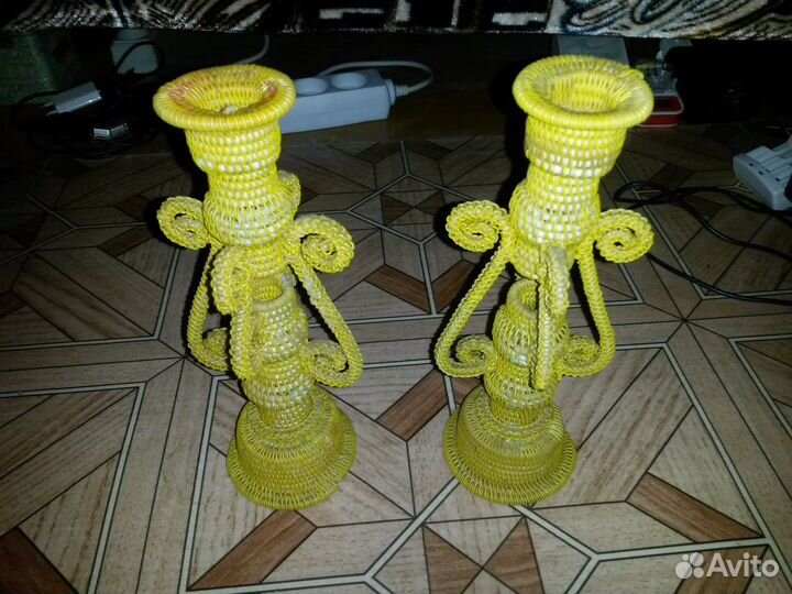 Подсвечники плетенные СССР