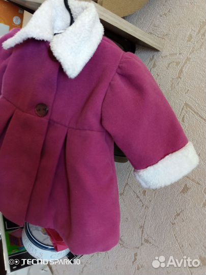 Пальто для девочки 6 месяцев