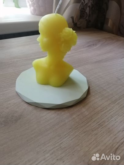 Набор из гипса со свечей