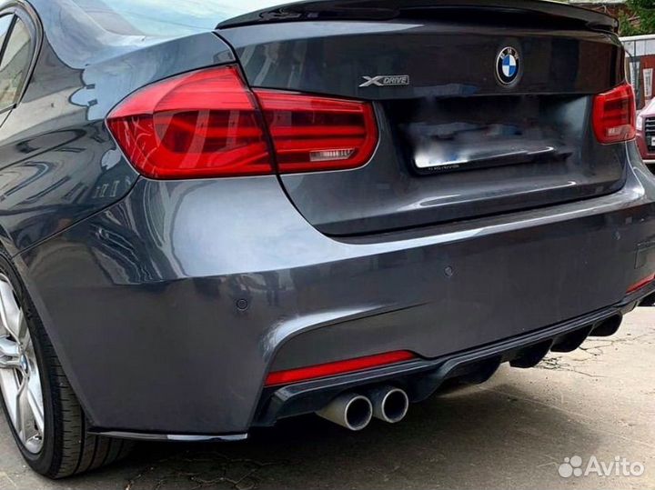 Элероны мини лезвия BMW F30 на задний бампер