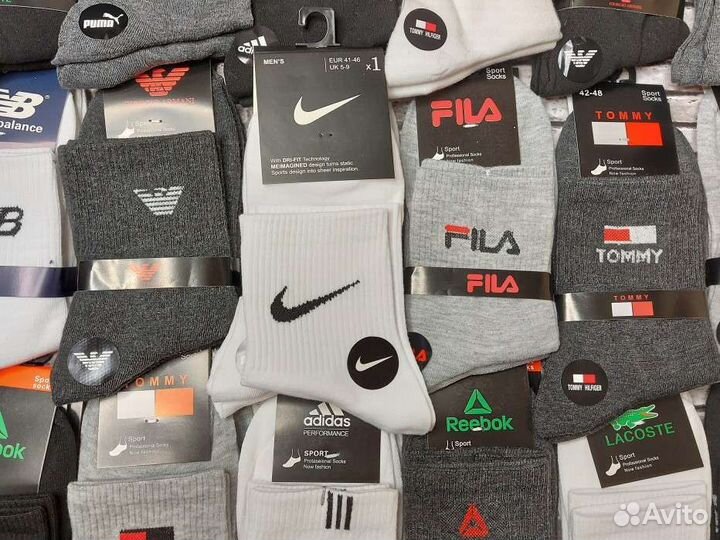 Носки Nike Adidas Puma Reebok