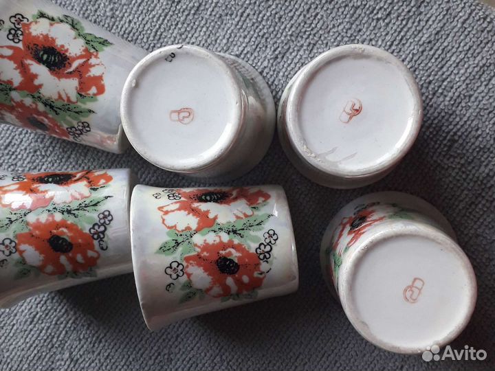 Стопки фарфор новые 6 шт