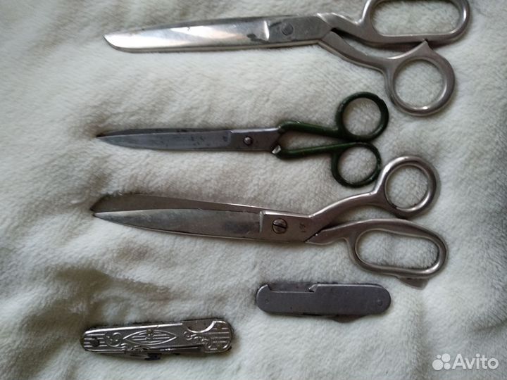 Нож складной СССР,ножницы СССР
