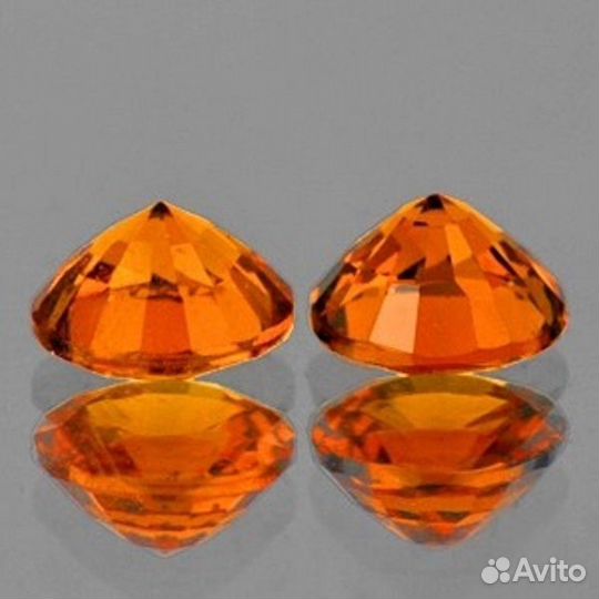 Гранат натуральный 1,82Ct 5,5мм 2шт VVS круг