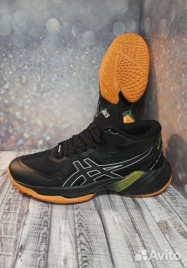 Кроссовки Asics для волейбола артикул 723 чёрный