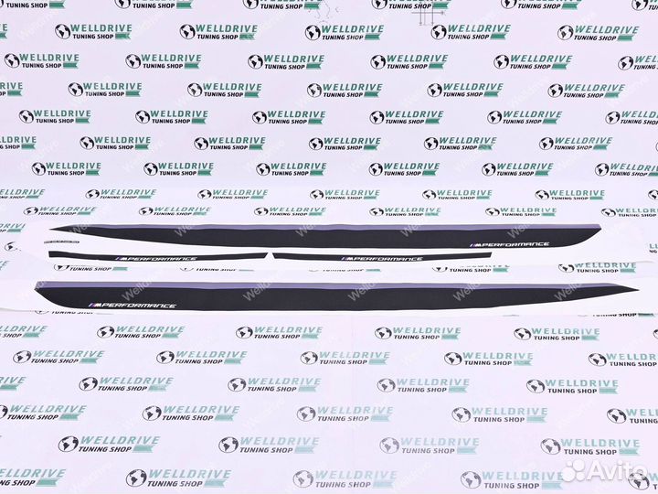 Наклейки боковые BMW X6 G06 M-Performance матовые