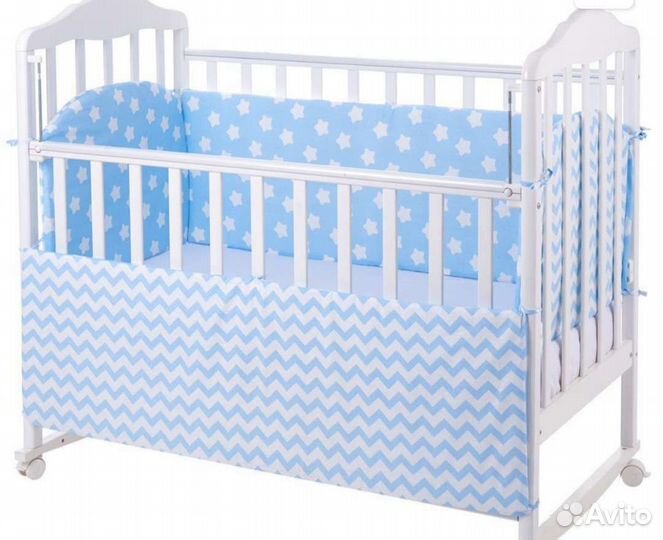 Бортики и балдахин в кроватку