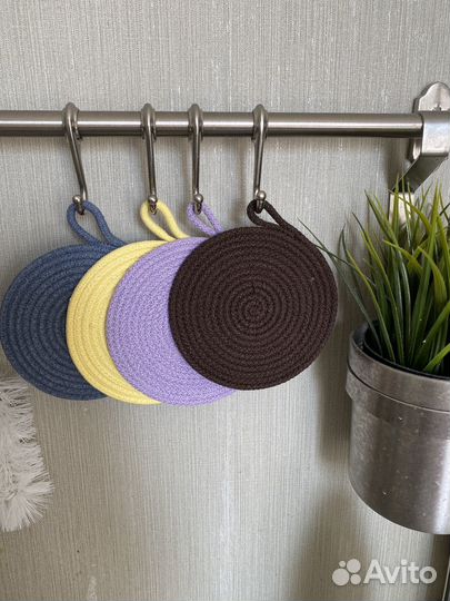 Салфетки сервировочные из хлопка. Подстаканники