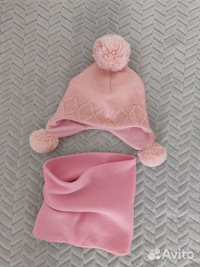 Комплект шапка, шарф