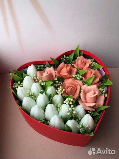 Мыло ручной работы цветы