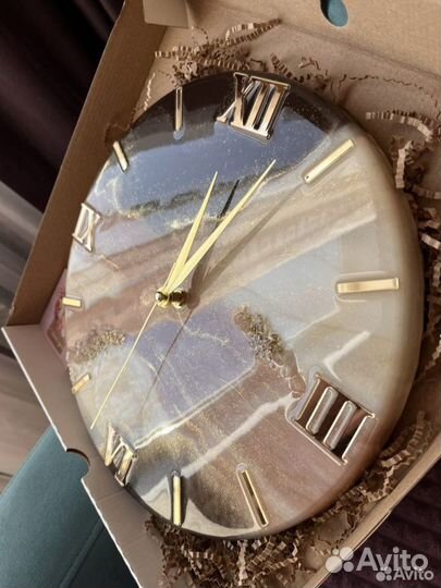 На заказ Часы настенные из эпоксидной смолы