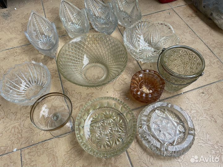 Хрустальная ладья, хрустальная посуда