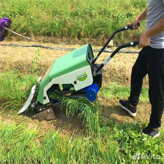 Ручной комбайн для уборки лука на перо