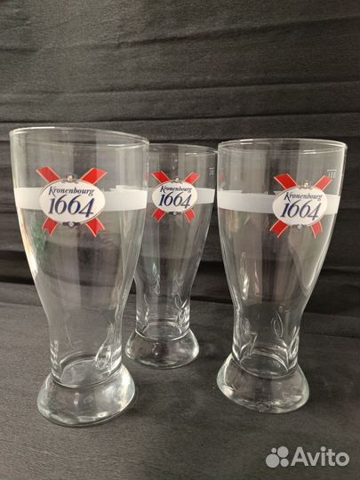 Пивные бокалы набор 3 шт