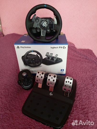 Игровой руль Logitech G923 для PC + шифтер