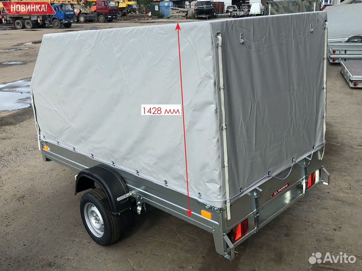 Оцинкованный прицеп для л/а 3.0х1.5х1.4