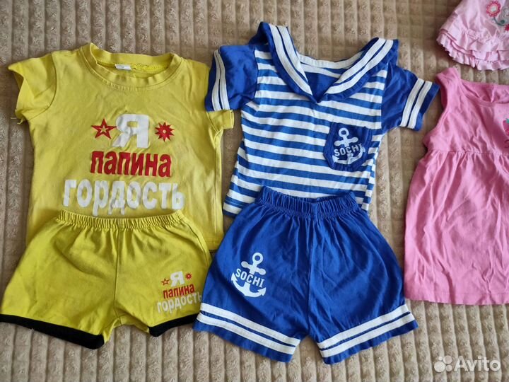 Одежда пакетом для девочки на год 80