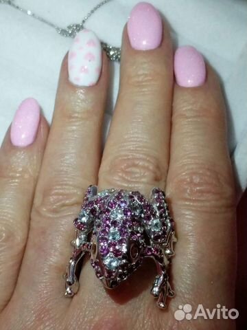 Аквамарин, родолит, сапфир серебро 925 кольцо