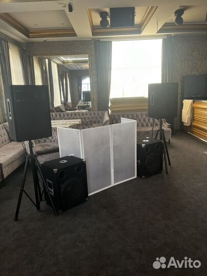 Ведущий и диджей с аппаратурой + караоке