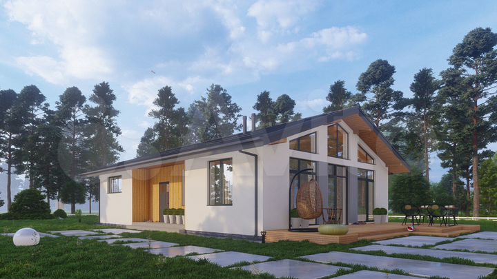 Дом 105,5 м² на участке 12,5 сот.