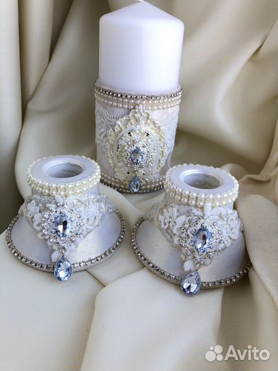 Свадебные свечи, подсвечник, семейный очаг