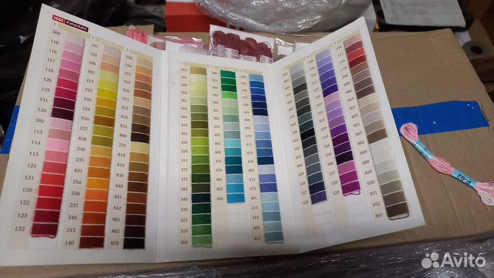 Нитки для вышивания риолис