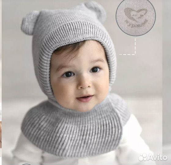 Шапка-шлем Журавлик 44-46