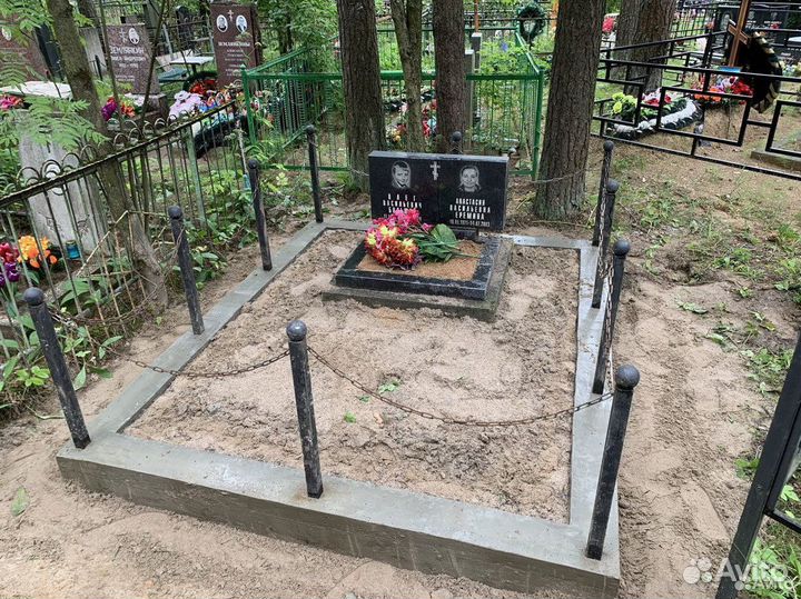 Облагоустройство могил, реставрация памятников