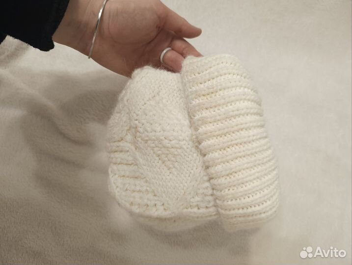 Шапка зимняя теплая