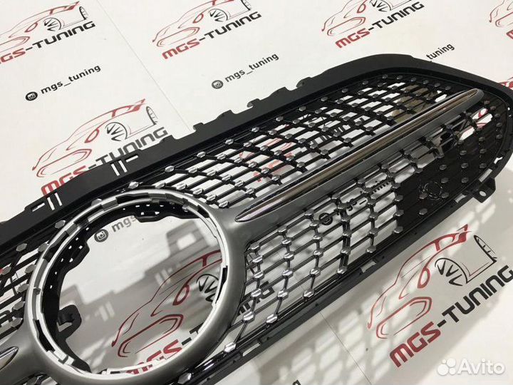Решетка Mercedes A W177 Diamond Silver