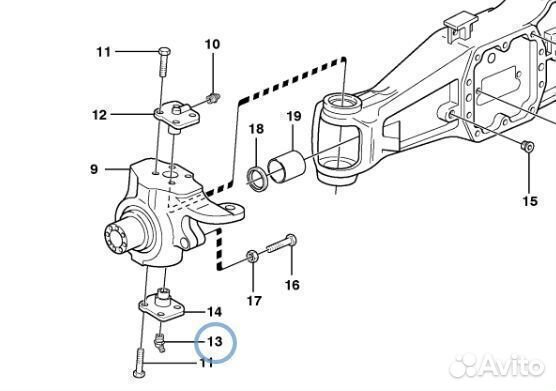 6190566M1 Масленка тавотница в шкворень