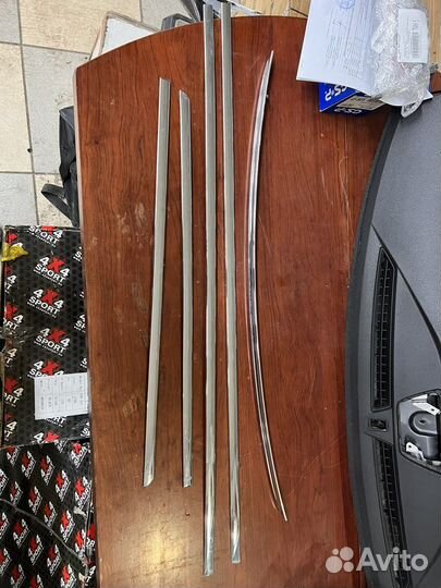 Комплект молдингов хрома Skoda superb 2