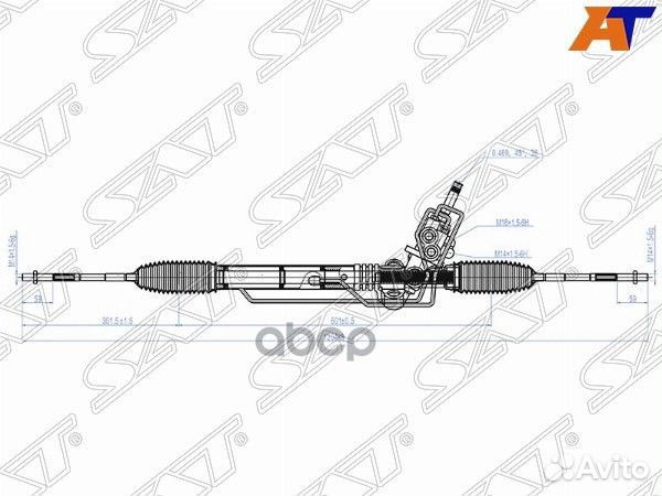 Рейка рулевая subaru impreza G12 07/legacy B13