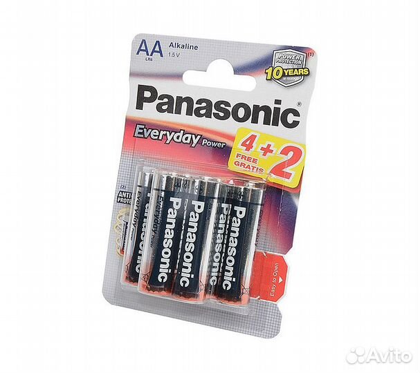 Батарейки Panasonic LR6REE/6B2F AA щелочные Everyd