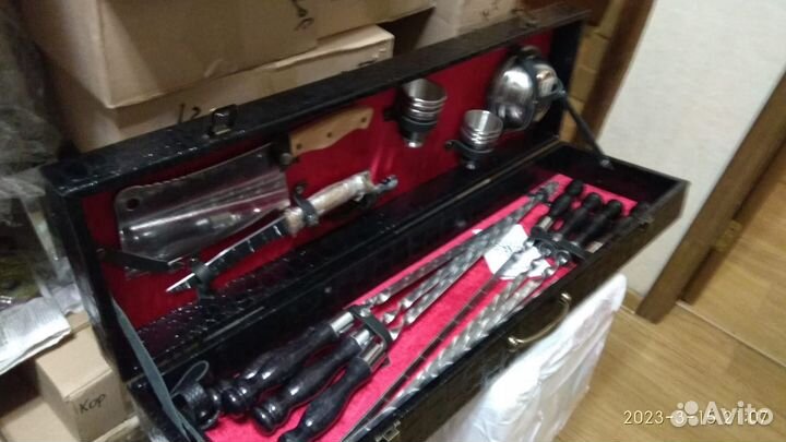 Шашлычный набор в подарочном кейсе №22