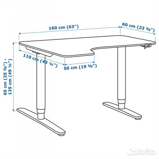 Галант бекант Стол письменный IKEA икеа