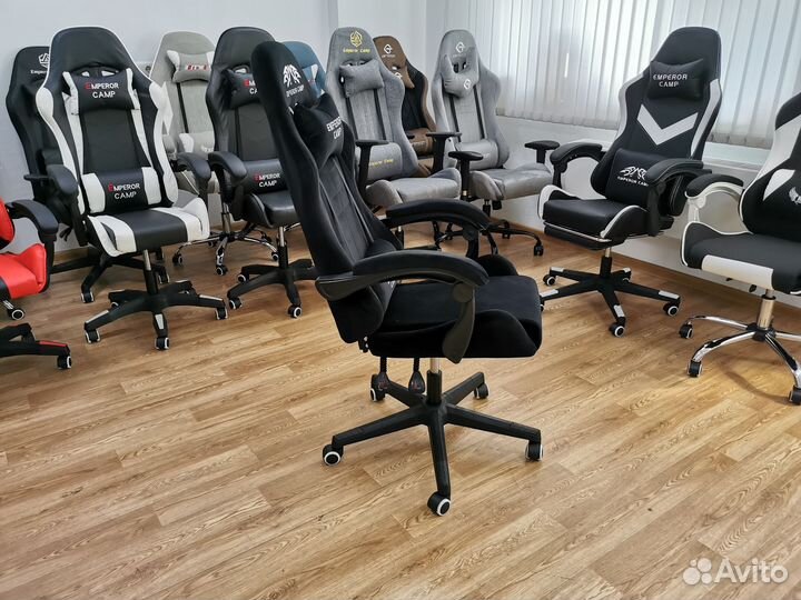 Кресло компьютерное игровое. Ткань 