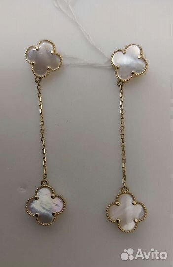 Серьги van cleef