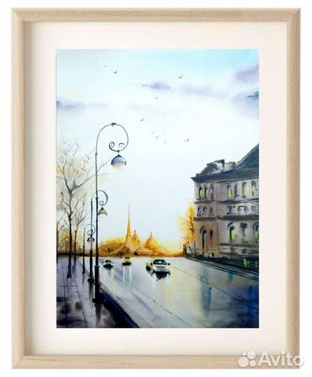 Картина акварель