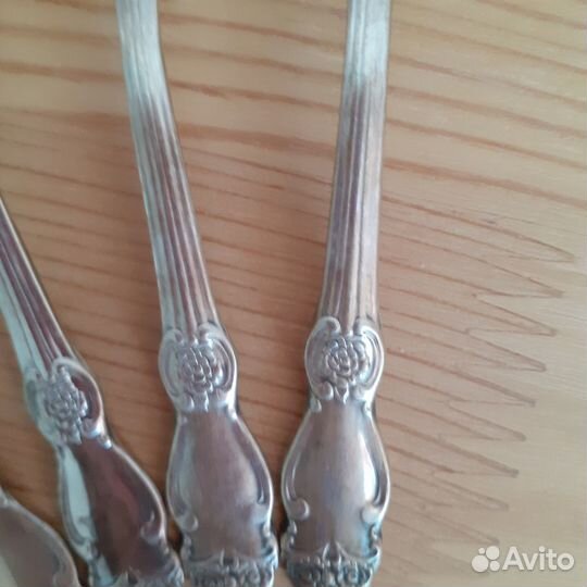 Кофейные ложки, мельхиор, посеребренные СССР