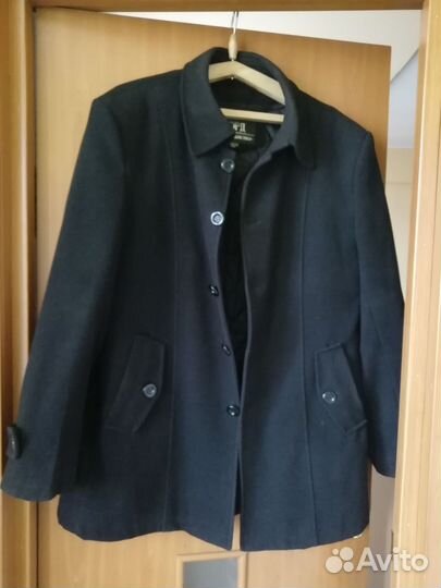 Пальто мужское черное