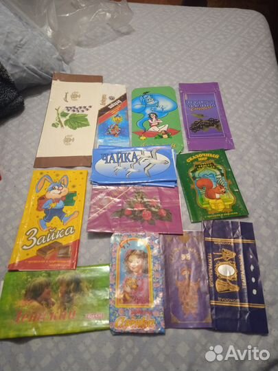 Обертки от шоколада 90 гг