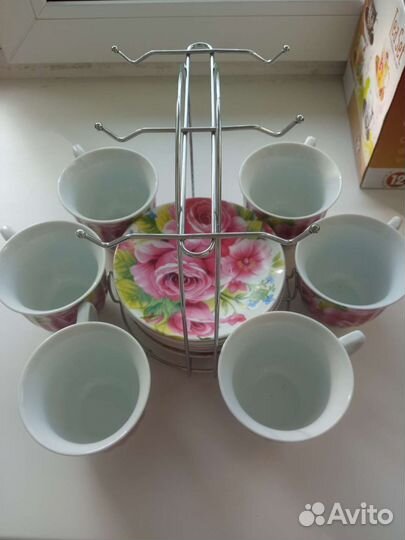 Чайный сервиз фарфор 12 предметов новый