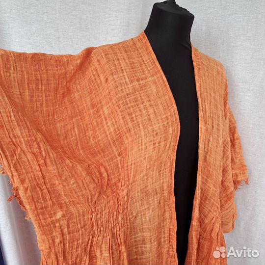 Накидка пляжная лен рами новая