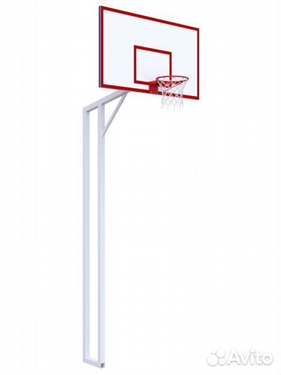 Стойка двухопорная с щитом из металлического лист